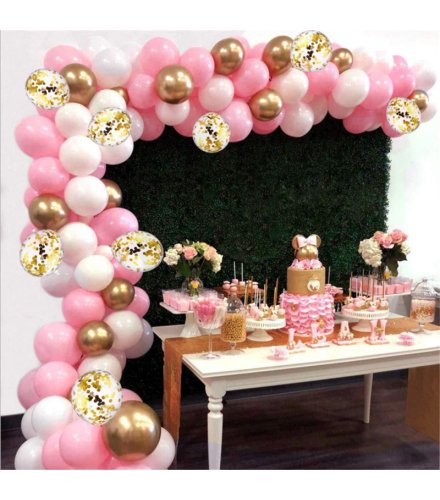 PS127 - 118pcs Macaron Pink Balloon Set